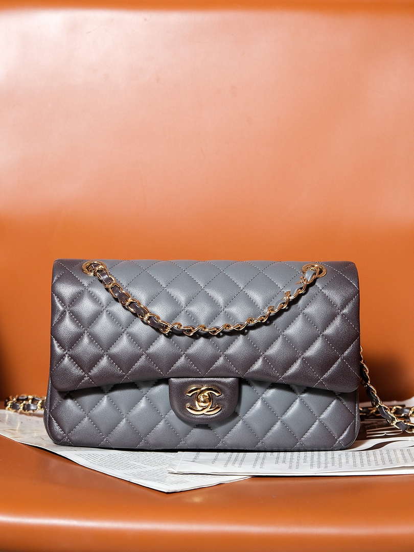 Chanel A01112 Flap Classic 11.12 Bag Gradient Lambskin Gray