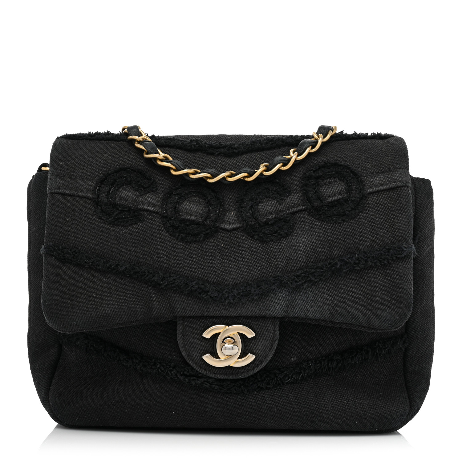 Chanel Denim Coco Flap Black