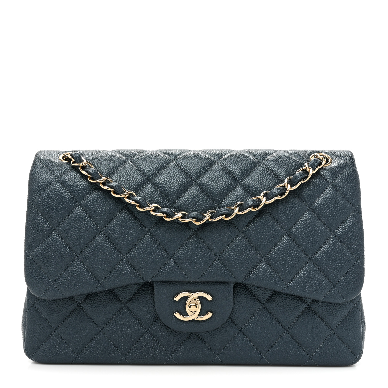 Chanel Jumbo Double Flap Dark Blue