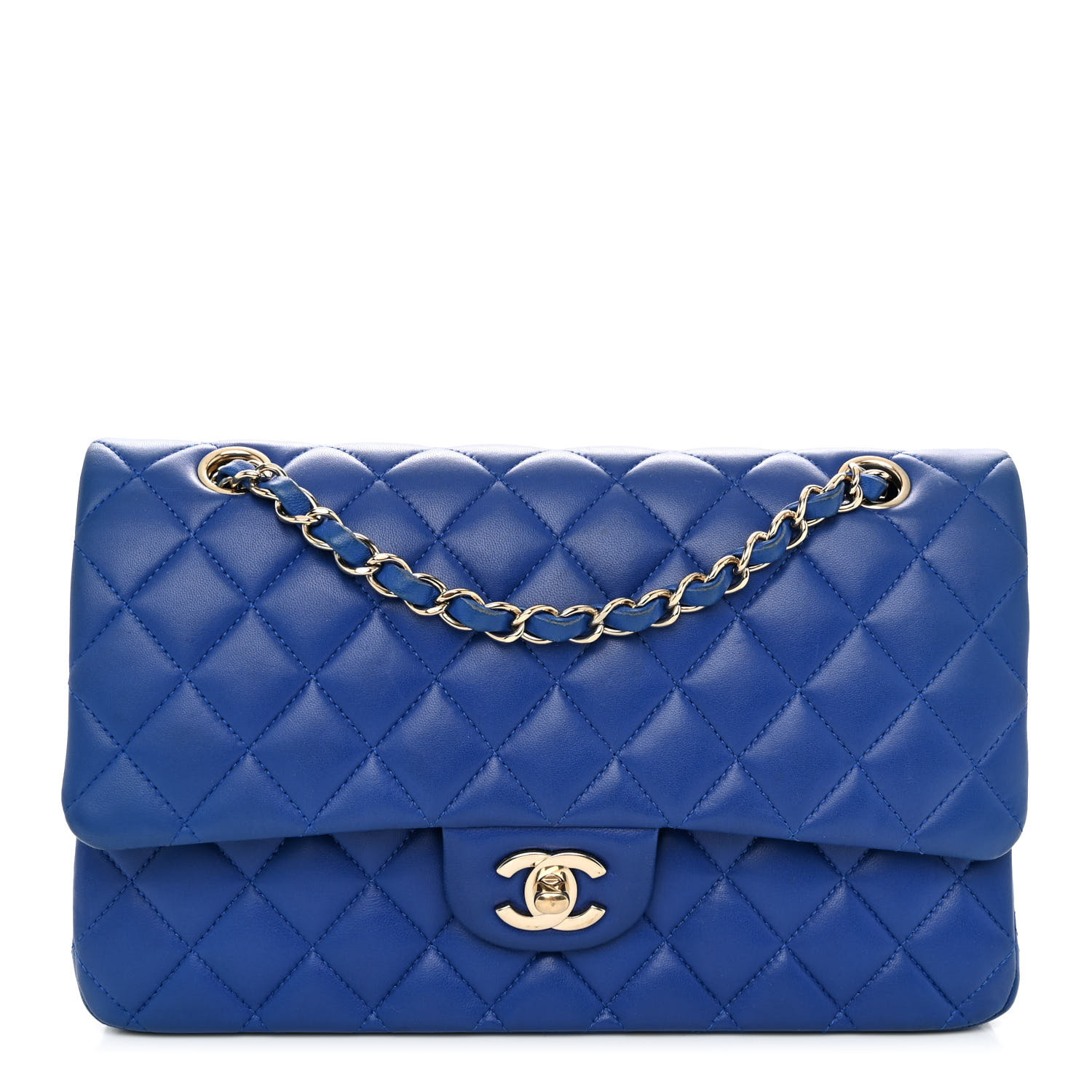 Chanel Medium Double Flap Blue