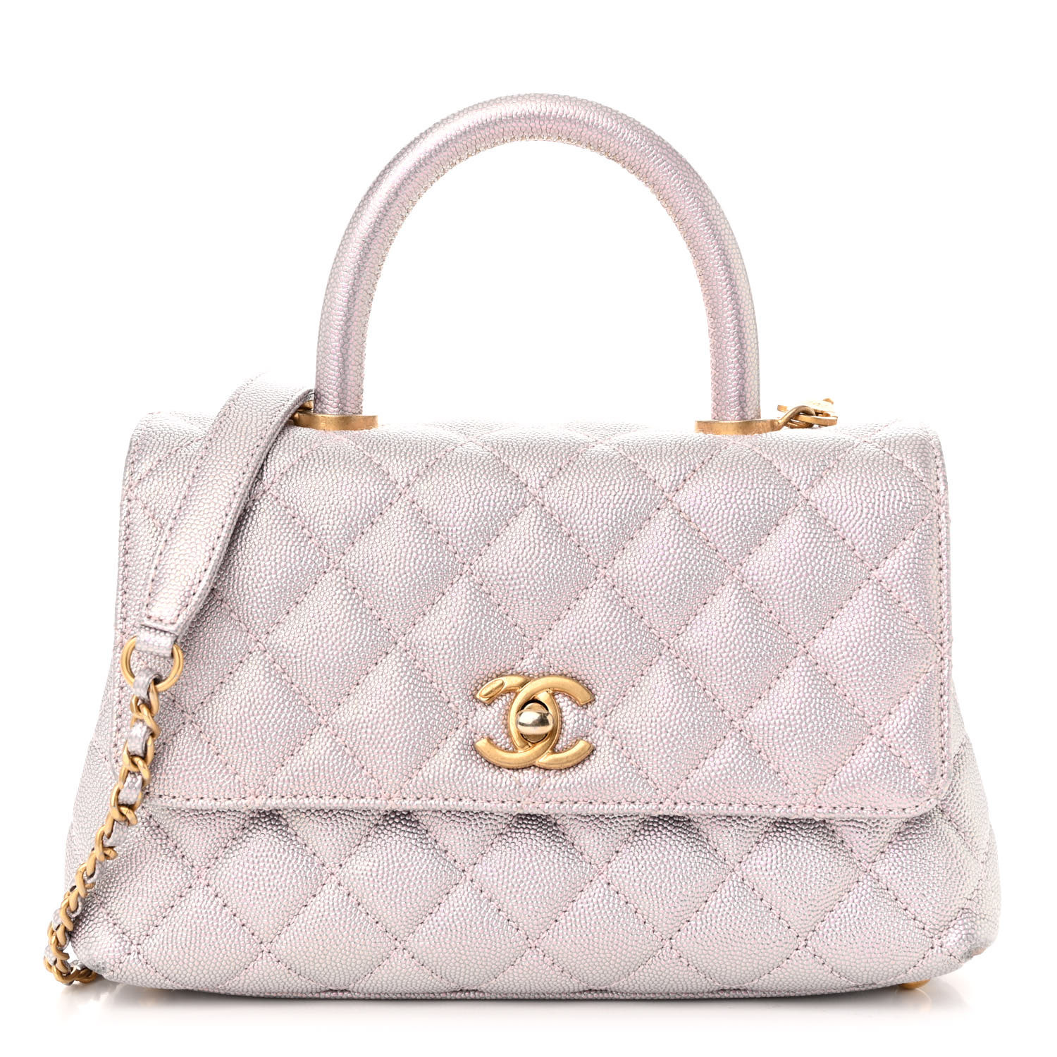 Chanel Mini Coco Handle Flap Light Pink