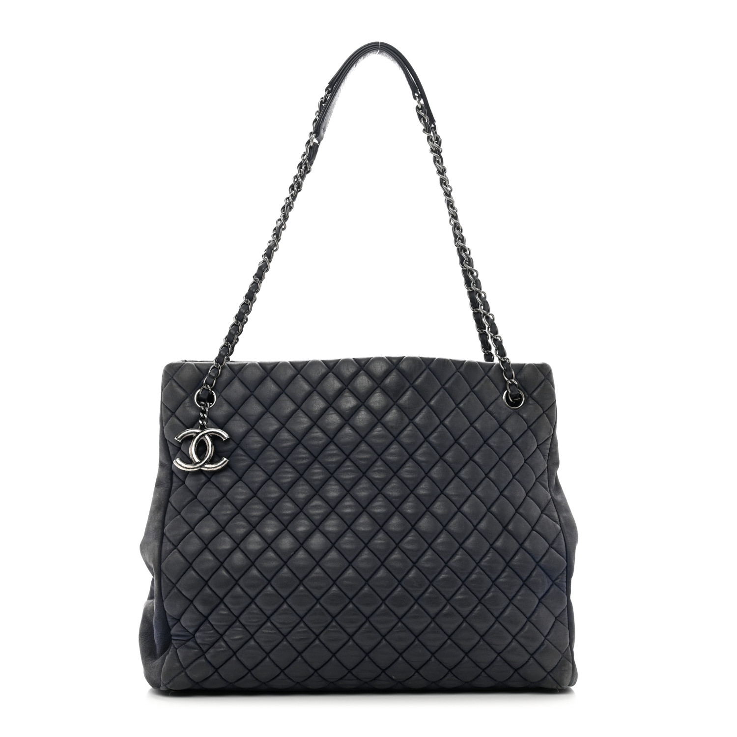Chanel New Bubble North South Tote Navy