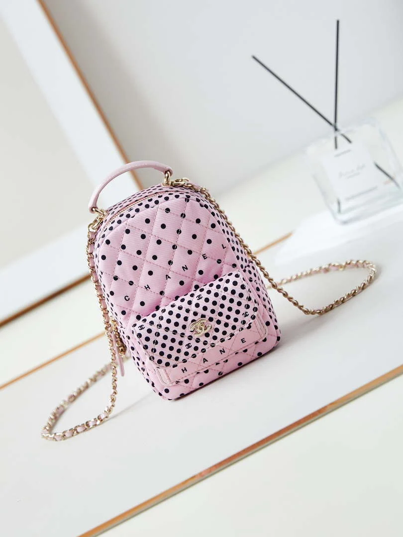 Chanel AP3753 Classic Mini Backpack Pink Black