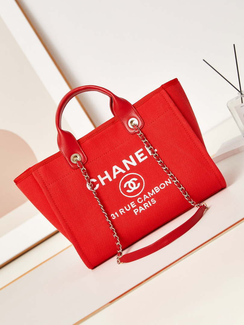 Chanel AS3257 Small Shopping Bag Red