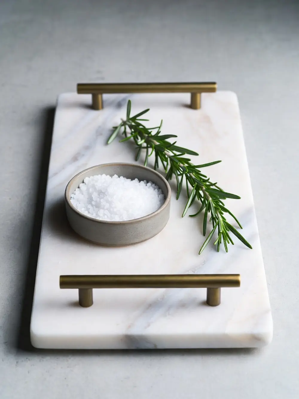 Marble & Brass Serving Board - Image 1